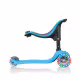 Тротинетка Globber 4 в 1 със степенки, GO UP Sporty Plus Lights &ndash; небесно синя