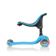 Тротинетка Globber 4 в 1 със степенки, GO UP Sporty Plus Lights – небесно синя