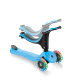 Тротинетка Globber 4 в 1 със степенки, GO UP Sporty Plus Lights – небесно синя