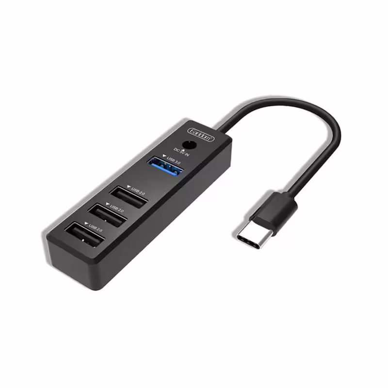 Разклонител високоскоростен ET-HUB08, Type-C хъб, 4xUSB, 0,3m