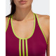 ADIDAS Don't Rest Alphaskin Padded 3-Stripes Bra Red