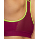 ADIDAS Don't Rest Alphaskin Padded 3-Stripes Bra Red