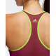 ADIDAS Don't Rest Alphaskin Padded 3-Stripes Bra Red