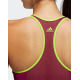 ADIDAS Don't Rest Alphaskin Padded 3-Stripes Bra Red