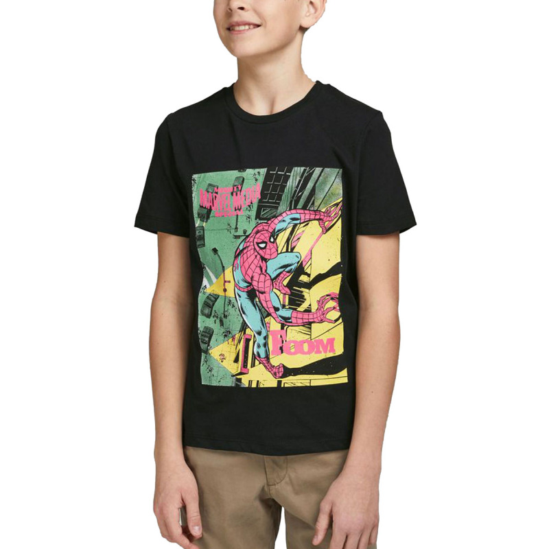 JACK&JONES x Spiderman Tee Black