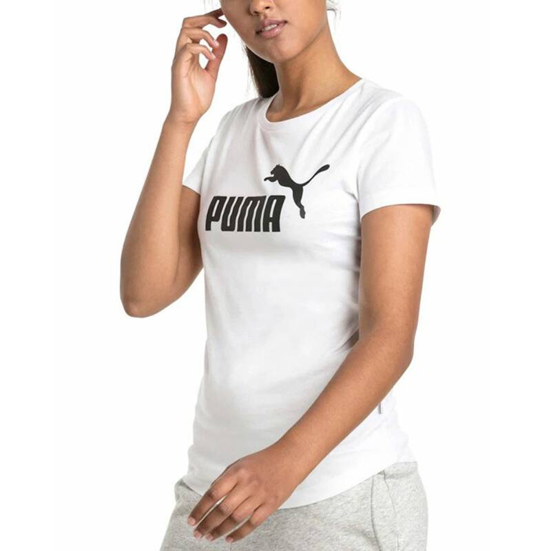 PUMA Essentials Logo Tee White