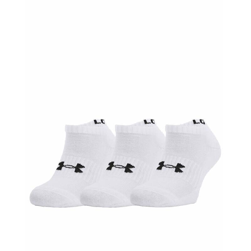 UNDER ARMOUR Core No Show 3-Pack White