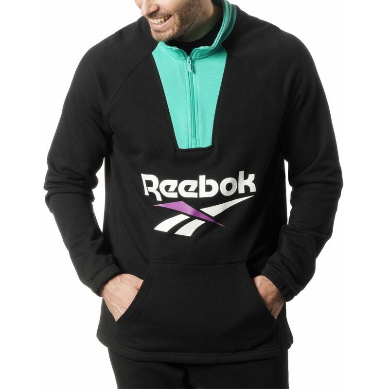 REEBOK Classics Vector Quarter-Zip Sweatshirt Black