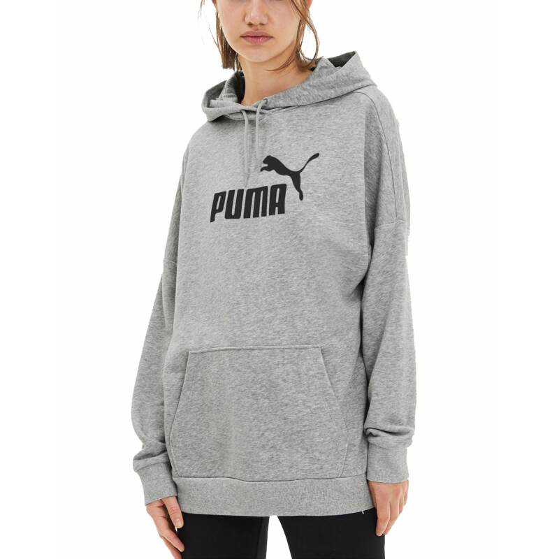 PUMA Essentials Elongated Hoodie Grey