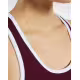 REEBOK Training Essentials Linear Logo Low-Impact Bra Maroon