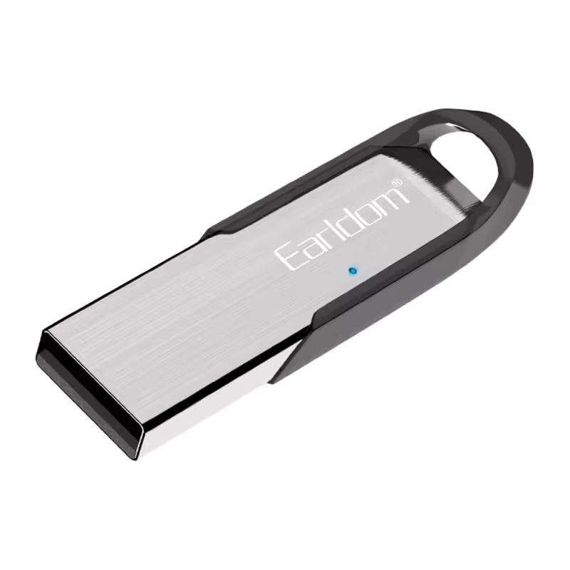 Bluetooth аудио приемник Earldom ET-M73, USB, Сребрист &ndash; 17711
