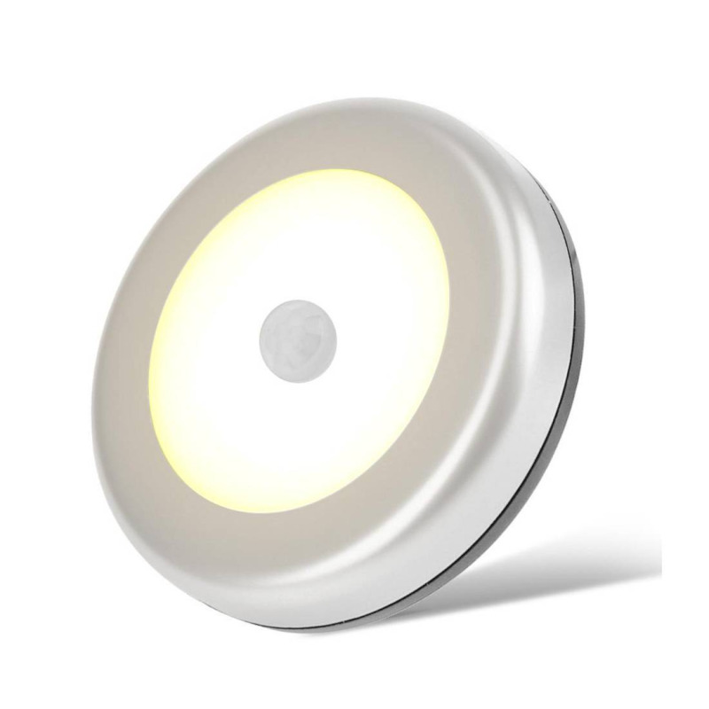 Нощна LED лампа W002, датчик за движение, 3xAAA, 1W, 6000K