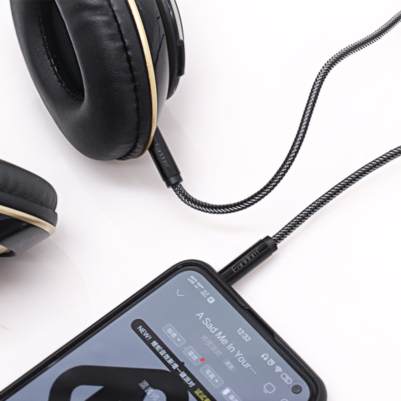 Аудио кабел Earldom ET-AUX02, 3.5mm жак, М/М, 1.0м, Черен - 40226