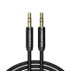 Аудио кабел Earldom ET-AUX03, 3.5mm жак, М/М, 1.0м, Черен - 40225