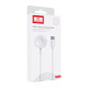 Кабел за безжично зареждане Earldom ET-WC22, За Apple Watch, 5V/0.35A, 1.0m, Бял - 40235