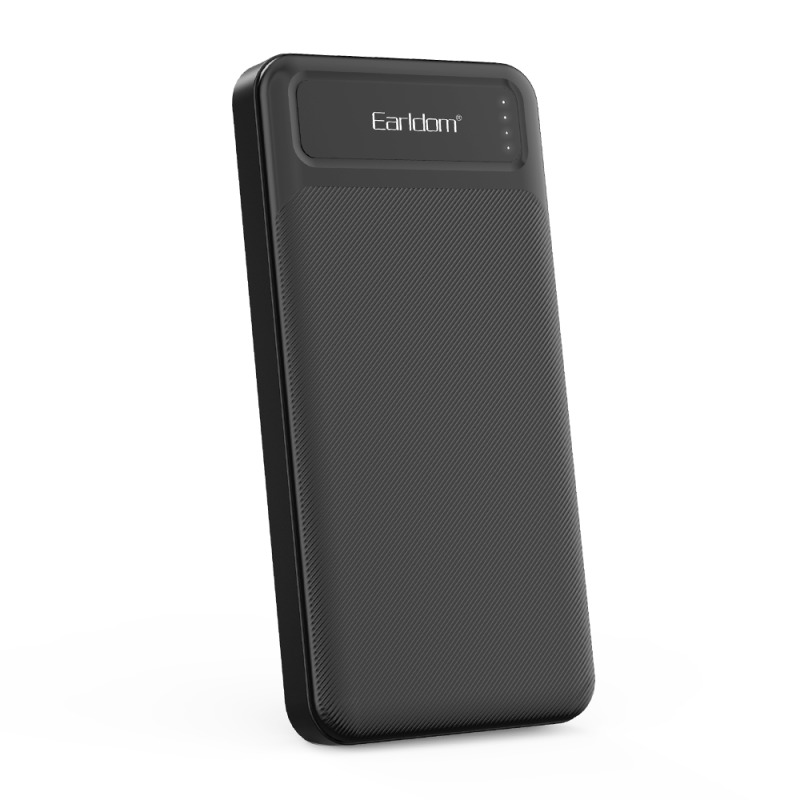 Преносима батерия Earldom ET-PB56. 10000mAh, Черен - 87057