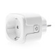 Смарт контакт No brand PST-ZEU-003, Мониторинг, 220V, 16A, Wi-Fi, Tuya Smart, Бял - 91017