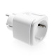 Смарт контакт No brand PST-ZEU-003, Мониторинг, 220V, 16A, Wi-Fi, Tuya Smart, Бял - 91017