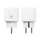 Смарт контакт No brand PST-ZEU-003, Мониторинг, 220V, 16A, Wi-Fi, Tuya Smart, Бял - 91017