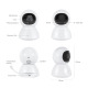 Смарт охранителна камера No brand PST-BM289, Бебефон, 2.0Mp, Вътрешен монтаж, Wi-Fi, Tuya Smart, Бял - 91026