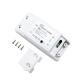 Смарт превключвател No brand PST-WF-S1, 1 канал, 220V, 10A, Wi-Fi, Tuya Smart, Бял - 91019