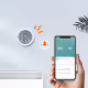 Смарт сензор No brand PST-WSD400B, За температура и влажност, LCD екран, Wi-Fi, Tuya Smart, Бял - 91010