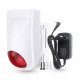 Смарт сирена No brand PST-TS106, Външен монтаж, Wi-Fi, Tuya Smart, Бял - 91012