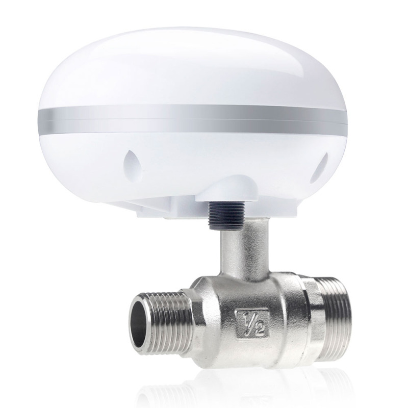 Смарт спирателен кран No brand PST-QT-03, Таймер, 1/2, Wi-Fi, Tuya Smart, Бял - 91008
