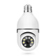 Смарт охранителна камера No brand PST-F1-3MP, 3.0Mp, PTZ, За фасунга E27, Wi-Fi, Tuya Smart, Бял - 91029
