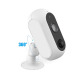 Смарт охранителна камера No brand PST-LB209, 2.0Mp, Вътрешен монтаж, Wi-Fi, Tuya Smart, Бял - 91031