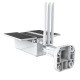 Смарт охранителна камера No brand PST-SC216, 2.0Mp, Соларен панел, Външен монтаж, Wi-Fi, Tuya Smart, Бял - 91032