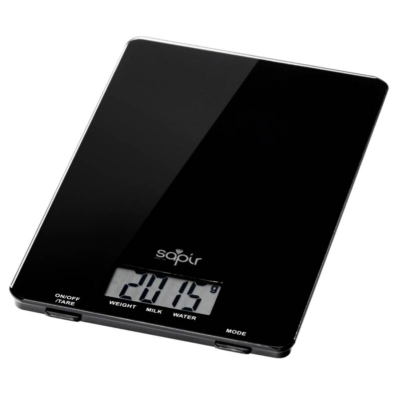 Кухненска дигитална везна Sapir SP 1651 J, 5 кг, lcd екран, включена батерия, черен