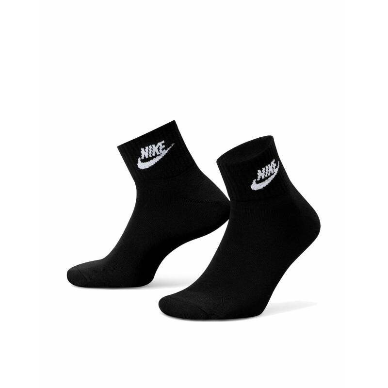 NIKE 3-Pack Everyday Essential Ankle Socks Black