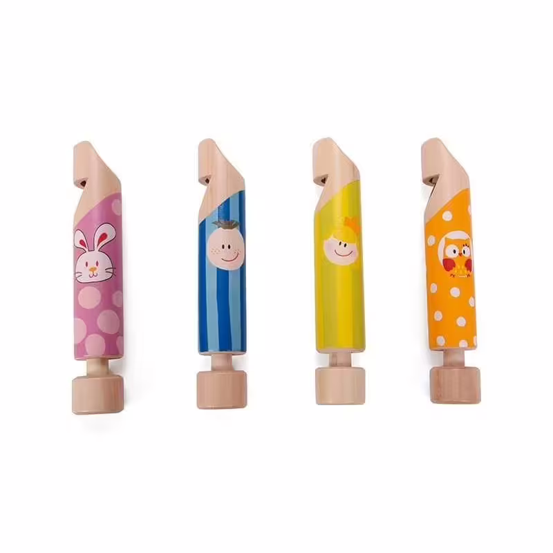 Дървена свирка за деца