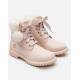 TIMBERLAND Authentic Shearling Collar 6 Inch Waterproof Boot Pink
