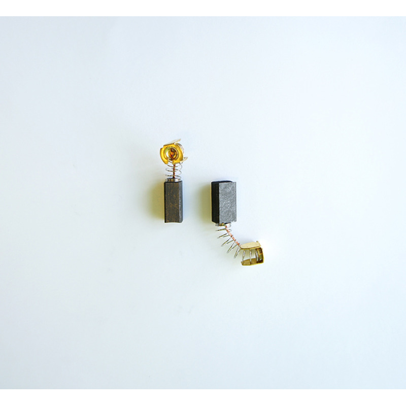 Въглено-графитна четка с пружина и накрайник профил 6,3x8x16mm
