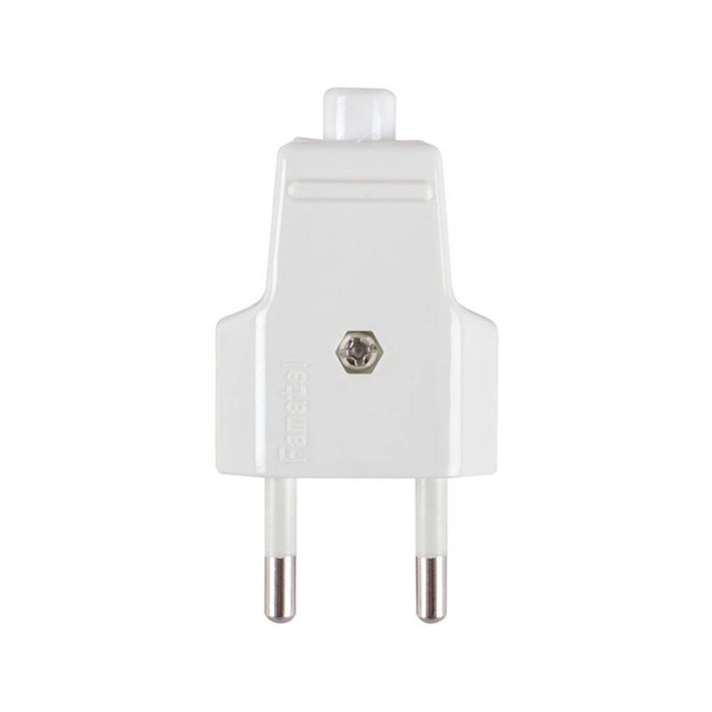 Български щепсел за контакт, плосък, PVC, 220VAC, 10A