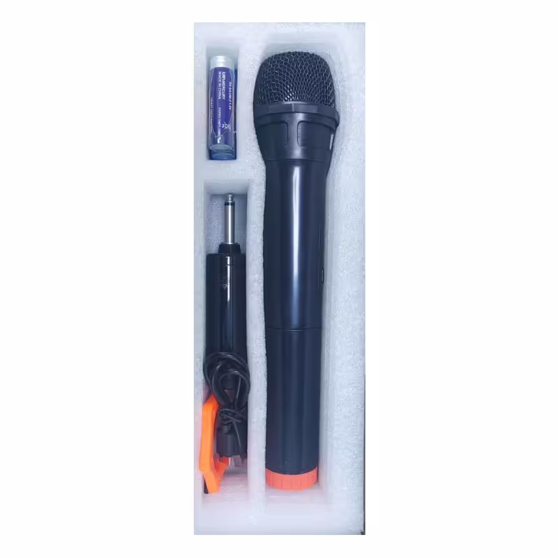 Безжичен микрофон WG-11, динамичен, предавател, приемник, JACK 6.3mm