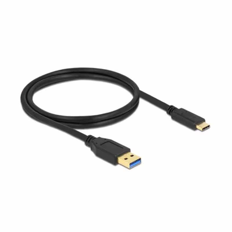 Кабел Type-C Delock, super speed, бързо зареждане,USB-A 3.2(м), USB-C(м), 2m, 10GBps