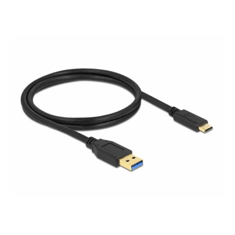 Кабел Type-C Delock, super speed, бързо зареждане,USB-A 3.2(м), USB-C(м), 1m, 10GBps