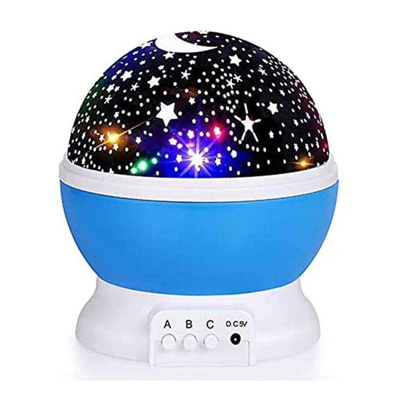 Нощна лампа, светлинни ефекти, нощно небе, RGB, 5VDC, батерии