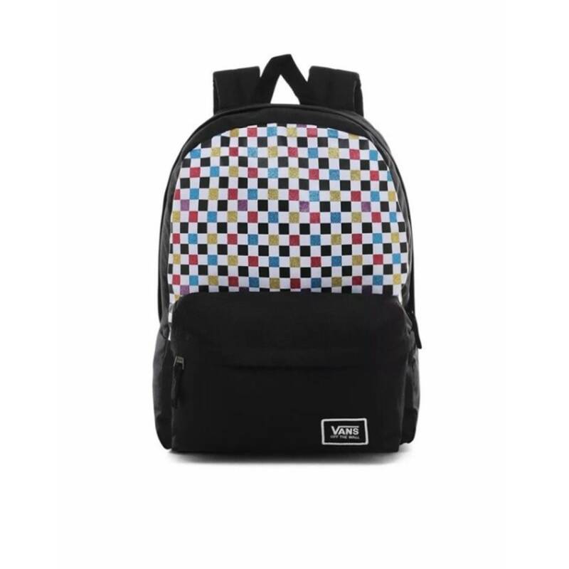 VANS Glitter Check Realm Backpack Black/Multi
