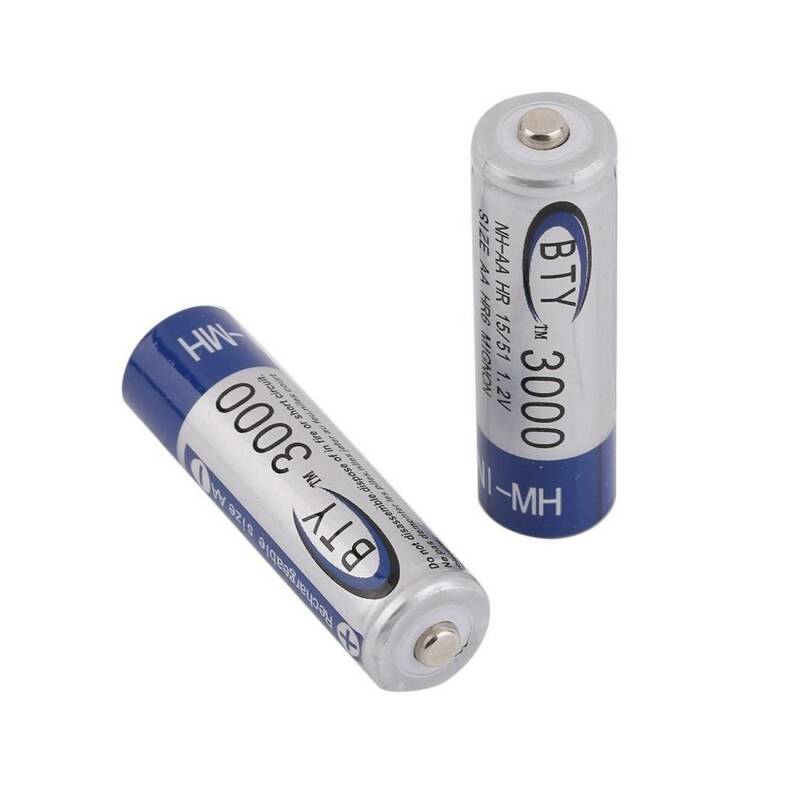 Акумулаторна батерия BTY, презареждаема, 1,2VDC, 3000mAh, AA, R06, Ni-MH
