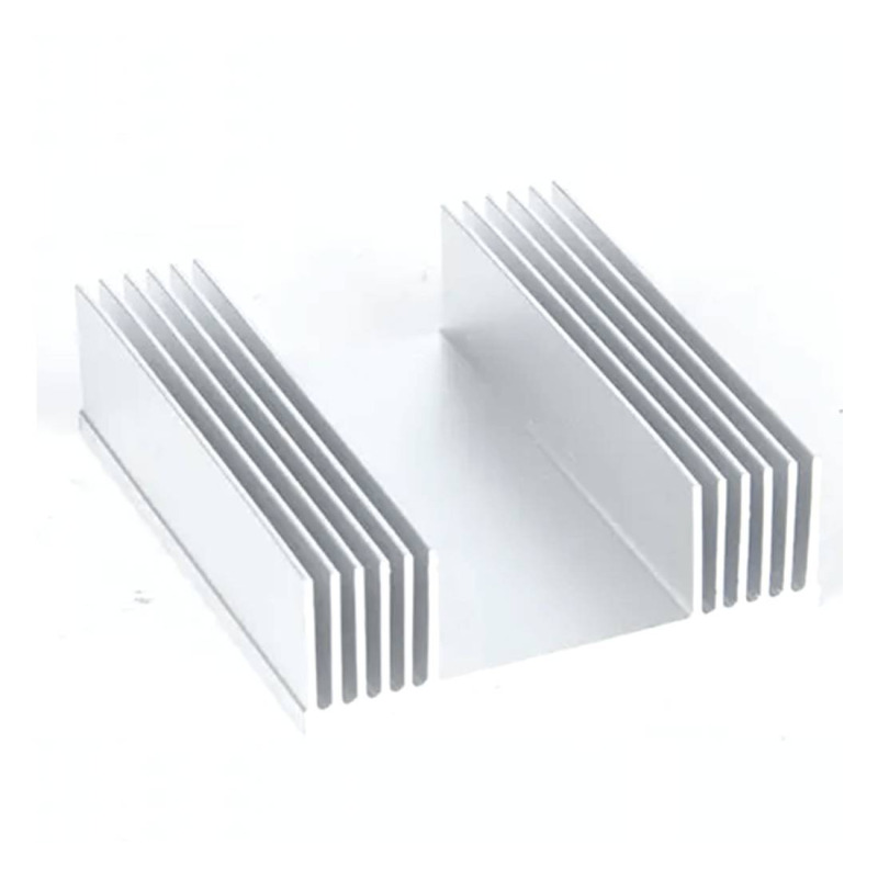 Радиатор V2025, алуминиев за охлаждане, сребрист, 78x50x20mm