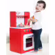 Дървена кухня за игра - червена