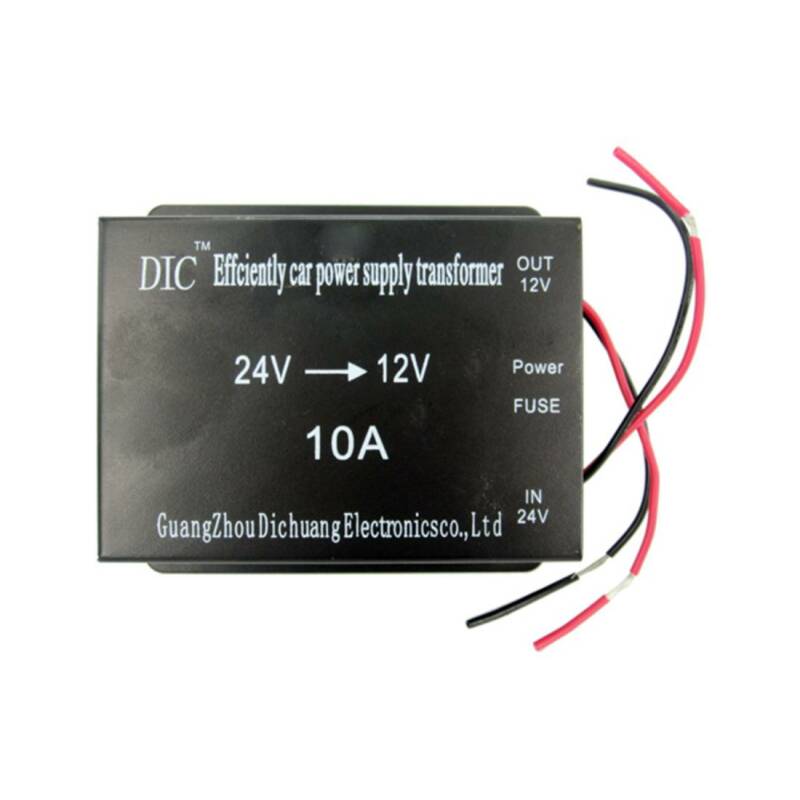 Конвертор DIC-10, преобразувател, вход 24VDC, изход 12VDC, 10A, 120W