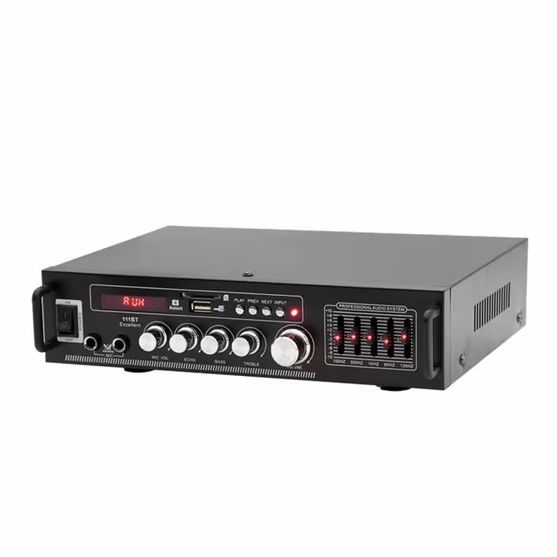 Караоке, блутуут, домашен, аудио усилвател AV-111BT, FM, SD, USB, BLT, 2x120W, 220VAC