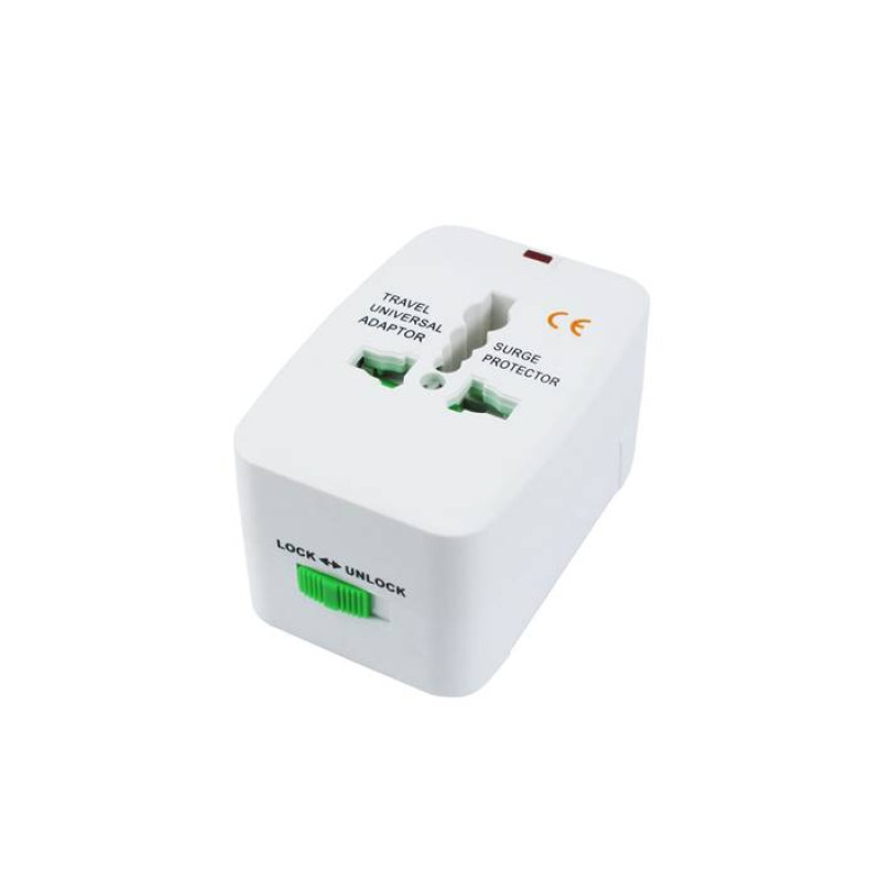 Преходник за пътуване YJ-002, универсален UK, EU, US, AU, PE, 220VAC, 3A