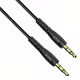 Аудио кабел DeTech DE-10AUX, 3.5mm жак, М/М, 1.0м, Черен - 40276
