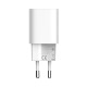 Мрежово зарядно устройство LDNIO A2318C, 20W, 1 x Type-C F, 1 x USB F, PD, QC, С Type-C кабел, Бял - 40291